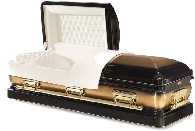 El Dorado Bronze casket, 48 oz solid bronze, classic midnight brushed finish