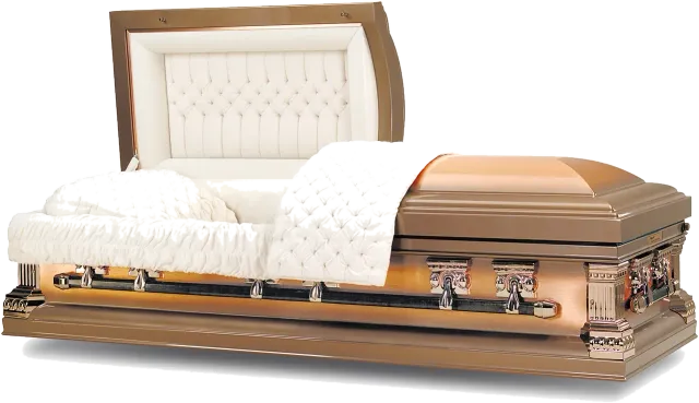 Princeton Copper casket, 32 oz solid copper, coppertone light brushed finish